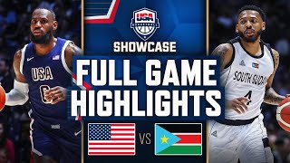 SOUTH SUDAN vs USA  USAB SHOWCASE  FULL GAME HIGHLIGHTS  July 20 2024 [upl. by Ahsinak]