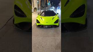 Incredible McLaren 765LT Lime Green Metallic Walkaround [upl. by Ennasus]