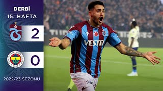 Trabzonspor 20 Fenerbahçe  15 Hafta  202223 [upl. by Grounds]