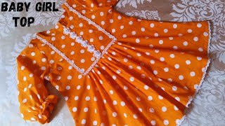 Trending Baby Girl Top Frock Design  Easy Cutting and Stitching  5  7 Year  Summer Design 2023 [upl. by Enajaras168]