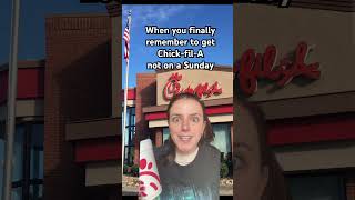 Every time I crave ChickfilA it’s on a Sunday 😭subscribe for daily shorts amp livestreams [upl. by Ansilma]