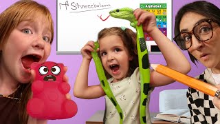 GUMMY vs REAL at SCHOOL Adley sneaks Prank Gummies into class for Niko amp Navey Teacher Surprise [upl. by Kissel]