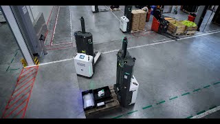 Autonom mobil robot AMR av KNAPP hos Fronius i Sattledt ENG subtitles HD [upl. by Dadelos]