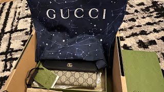 Gucci Marmont chain wallet unboxing❤️ [upl. by Sevy]