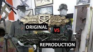 WW2 GERMAN CLOSE COMBAT CLASP ORIGINAL VS REPRO [upl. by Euqinom]