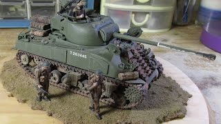 Building Dragon Sherman Firefly Tank Hybrid Hull From Start to Finish Part 2 Firefly Diorama [upl. by Akenehs543]