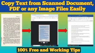 How to Copy Text from Scanned Document to Word [upl. by Stclair]