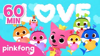 Skidamarink A Dink A Dink I Love You ❤️  Month full of love  Compilation  Pinkfong Baby Shark [upl. by Osi]