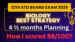 12th std biology strategy board exam 2025 weightage class 12 board exam how to study biology [upl. by Peppi183]