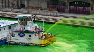 Chicago River Dyeing 3112023 [upl. by Bahr]