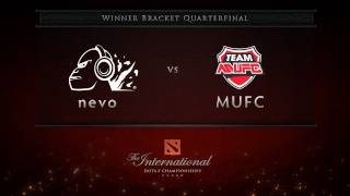 Nevo vs MUFC  Winner Quarterfinal  Dota 2 International [upl. by Frederik903]