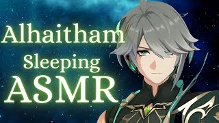 M4A Looks Like Someone Fell Asleep At Your Place Again Genshin Impact Alhaitham Sleeping ASMR [upl. by Louanne]