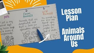 Animals Around us  lesson plan  Class 1st  EVS Activities worksheet [upl. by Syverson358]