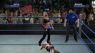 WWE Smackdown vs Raw 2008  XBOX 360 Gameplay  Torrie Wilson vs Michelle McCool [upl. by Jade]