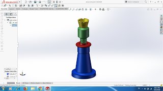 TUTORIAL14 quotSCREW JACKquot ASSEMBLY IN SOLIDWORKS [upl. by Iderf]