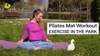 20Minute Pilates Mat Workout  Exercise in the Park [upl. by Duwe]