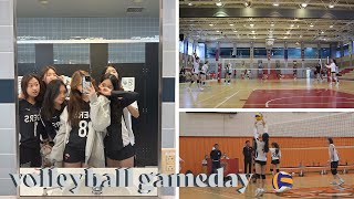 vlog  korean international students volleyball gameday vlog 🏐 student athlete GRWM haikyuu irl [upl. by Link624]