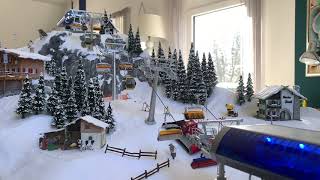 Winterdiorama H0 mit Jägerndorfer Seilbahn im Bau [upl. by Celle483]