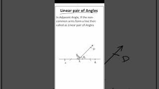 Linear pair of Angles  LINES AND ANGLES  CLASS 9  9th  exam basicmath education mathematics [upl. by Emsmus]