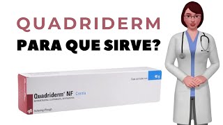 QUADRIDERM que es y para que sirve quadriderm como usar quadriderm nf crema 005 g 1 g 01 g [upl. by Joye]