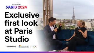 Paris 2024 Eurosport provides first look at its Olympic studios ahead of Opening Ceremony 😍 [upl. by Tehcac472]