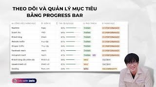 Notion update  Sử dụng Progress Bar để quản lý mục tiêu và tiến độ [upl. by Amatruda]