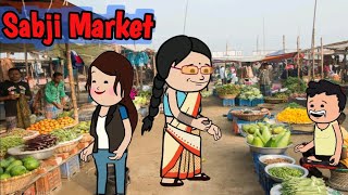 Sabji Marketnew Santhali Cartoon video 😃Vilsonh9y [upl. by Juna]