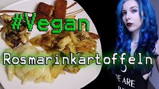 Rosmarinkartoffeln mit Kohlrabi amp Sojaschnitzel VEGAN Rezept [upl. by Marj]