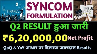 SYNCOM FORMULATION LTD SHARE Q2 ResultsSyncom Formulations ResultsSyncom Formulations Latest News [upl. by Moser147]