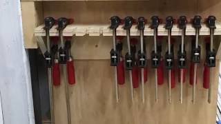 How To Make A Bar Clamp Rack [upl. by Hakim]