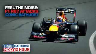 Feel the noise F1 Red Bull RB7 attacks Bathurst  LIQUI MOLY Bathurst 12 Hour 2023 [upl. by Brice]