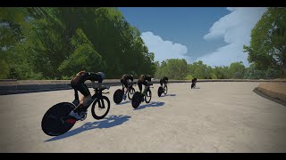 Zwift racing league EMEAW Central East Div 1 Cat B TTT Race 4 London [upl. by Attenreb]