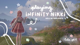 playing infinity nikki for the first time ₊˚🎀  cozy gameplay [upl. by Maribelle]