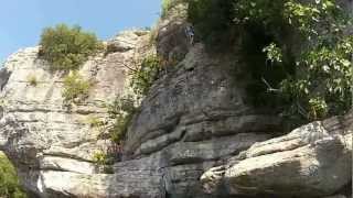 Saut de falaise gorges de Labeaume vers Ruoms en Ardèche [upl. by Loggia]