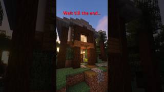 Minecraft Spruce house time lapse  tutorial  building minecraftshorts minecrafttimelapse [upl. by Patman]