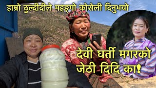 थुप्रै कोसेली पाए ठुल्देइ का गएर के के लेईयो त\Motovlog\Village life\Susmita Gharti [upl. by Ellehcem]