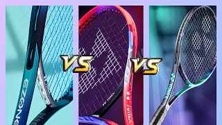 Yonex Ezone 98 vs Vcore 98 vs Vcore Pro 97 [upl. by Arodaeht]