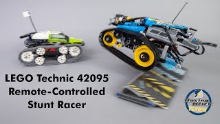 A boosted 42065 RC Tracked Racer  LEGO Technic 42095 RemoteControlled Stunt Racer review [upl. by Ayita]