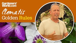 Caring for clematis  Golden Rules [upl. by Rodgiva]