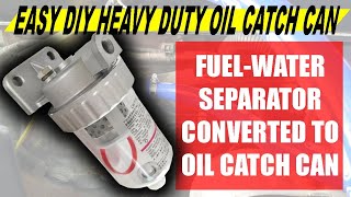 How To Make An Oil Catch Can From Scratch  DIY Convertion Of FuelWater Separator to OCC [upl. by Matthew]