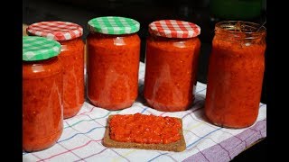 Najbolji domaći kremasti ajvar moje punice [upl. by Iadahs272]