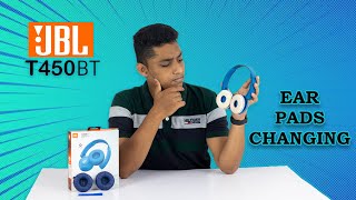 JBL Headphone Ear Pad Changing [upl. by Llerrej]