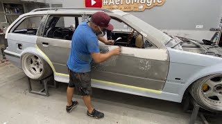 ✅ BMW E36 touring  TRUCOS para un ACABADO PREMIUM en tu CARROCERIA 🧐lo que nadie te explica😨 [upl. by Ojeillib489]