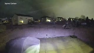 Ring camera captures apparent tornado in Chicago suburb [upl. by Donnenfeld]