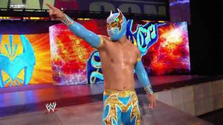 SmackDown Sin Cara attacks Jack Swagger [upl. by Annairdna]