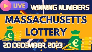 Massachusetts Evening Lottery Draw Results  20 Dec 2023  The Numbers Game  Mass Cash  Powerball [upl. by Bills]