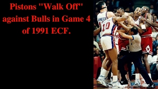 Pistons quotWalk Offquot against Bulls in Game 4 of 1991 ECF [upl. by Bayless183]