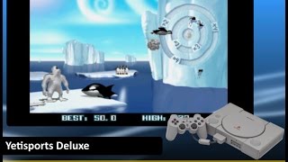 Yetisports Deluxe PS1  Playable gameplay ePSXe 205 [upl. by Suoivatra]