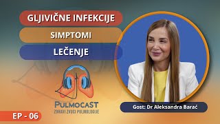 SIMPTOMI KOMPLIKACIJE I LEČENJE GLJIVIČNIH INFEKCIJA Dr Aleksandra Barać I Pulmocast I EP 6 [upl. by Elisa747]