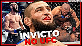 O LOBO DO UFC QUE DEVORA SEUS OPONENTES Khamzat Chimaev TODAS As Lutas No UFC [upl. by Dagney]